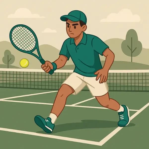 A player is playing tennis