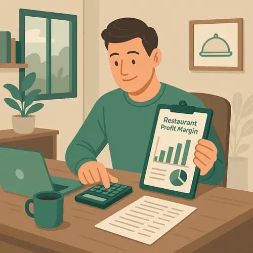 A restaurant owner is calculating restaurant profit margin