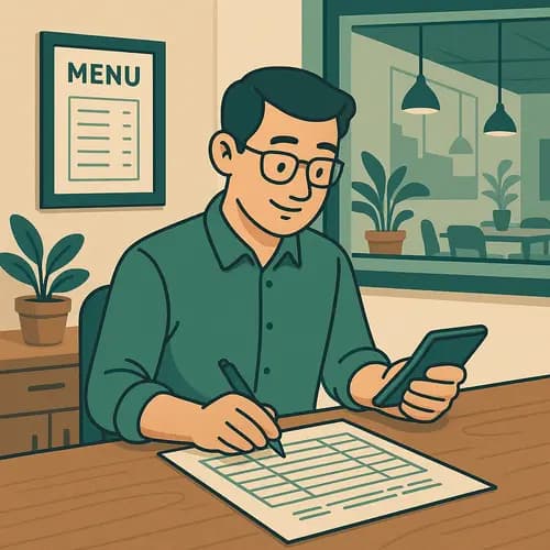 A restaurent manager is calculating menu pricing