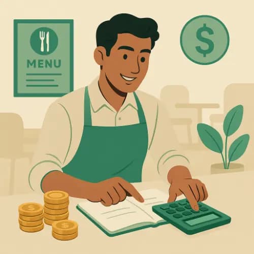 A restaurant owner is estiamting investment