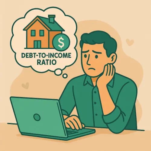A real estate investor thinking about debt-to-income ratio for investment property