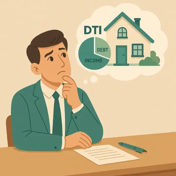 Salary person calculating DTI to buy a house